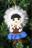 Fur-Trimmed Alaskan Ornaments
