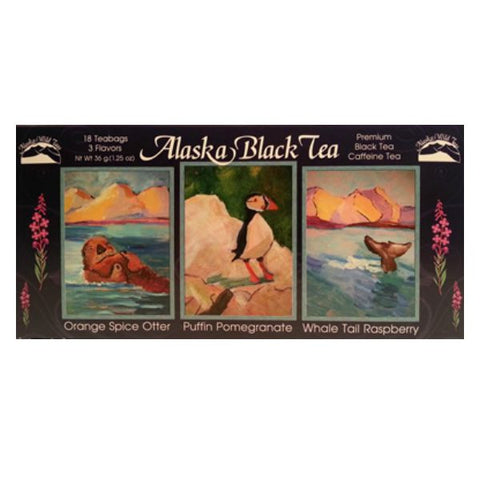 Alaskan Black Coastal Tea Sampler Pack of 3