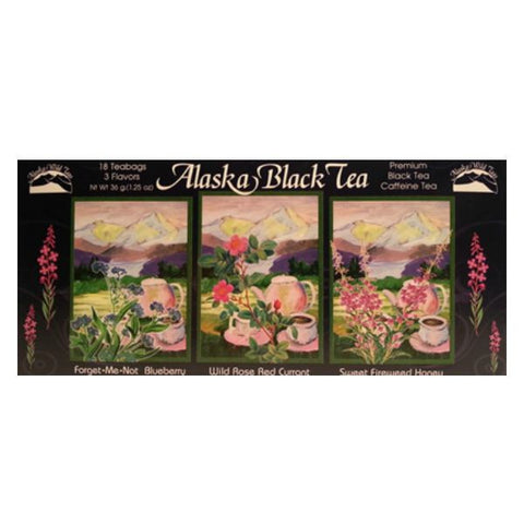Alaskan Black Wildflower Tea Sampler Pack of 3